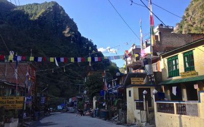Syabrubesi — останнє село, куди доходить транспорт